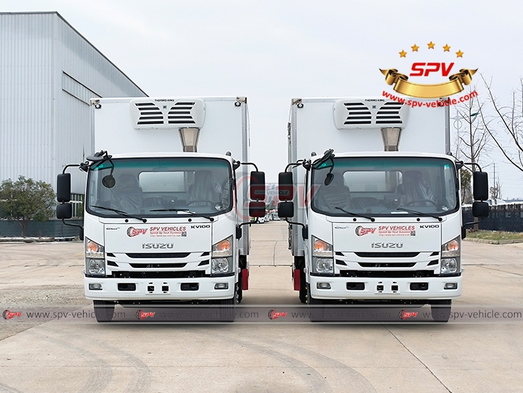 2 Units of 4 Tons Refrigerated Truck ISUZU - Front Side View